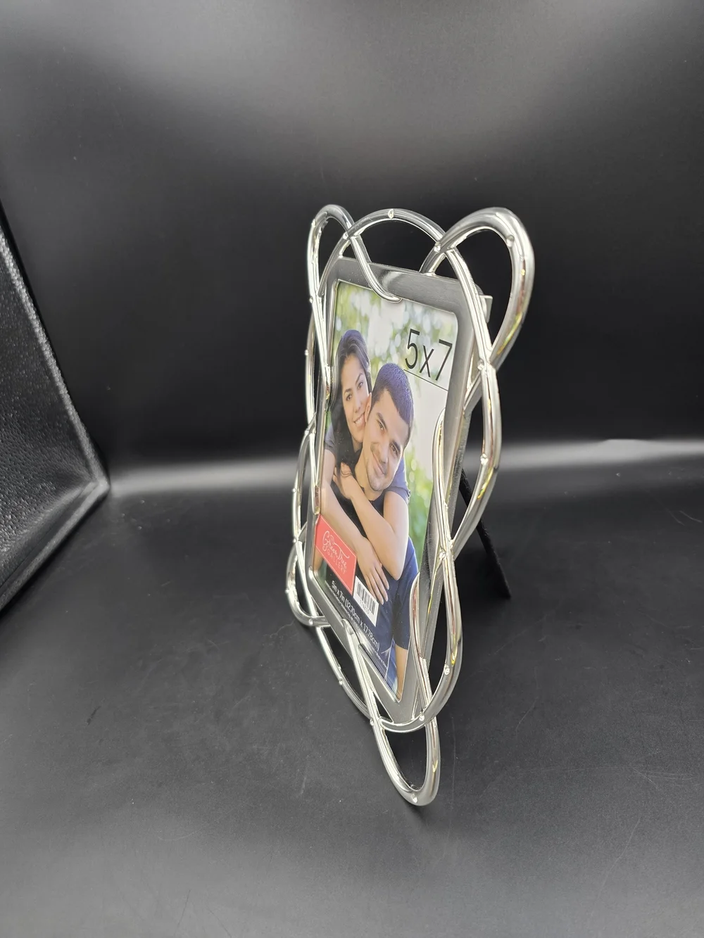 Green Tree Gallery Silver 5x7 Interlaced Decorative Photo Frame